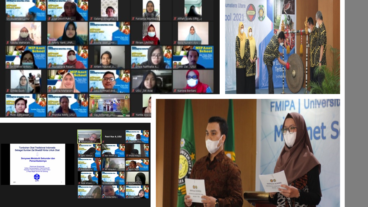 Lima Mahasiswa Bioteknologi FMIPA UM Mengikuti MIPANET SCHOOL Universitas Sumatera Utara