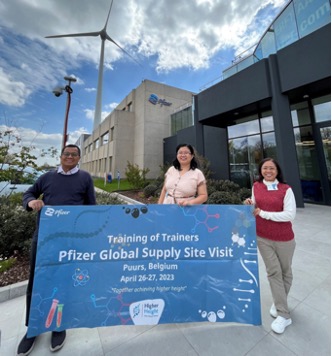 Dosen Bioteknologi Universitas Negeri Malang Terpilih Mengikuti Program Kunjungan ke Pabrik Pfizer di Belgia
