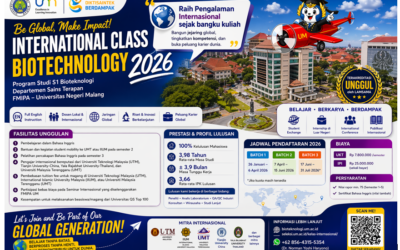 SELEKSI PENERIMAAN MAHASISWA BARU KELAS INTERNASIONAL PRODI BIOTEKNOLOGI FMIPA UM TAHUN 2026